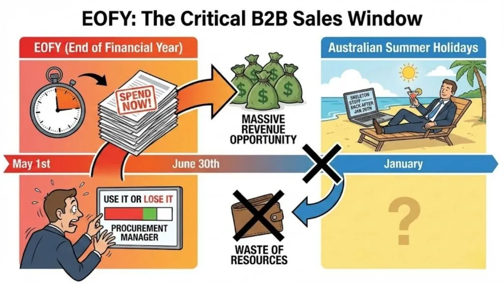 The period from May 1st to June 30th-known as EOFY (End of Financial Year) AU