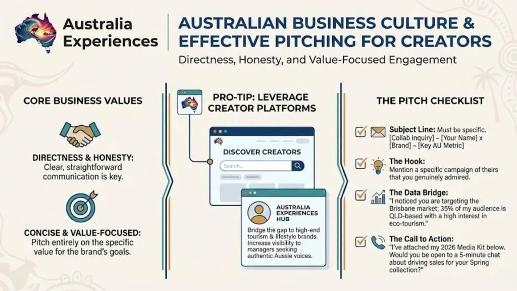 Australian business culture values directness and honesty.