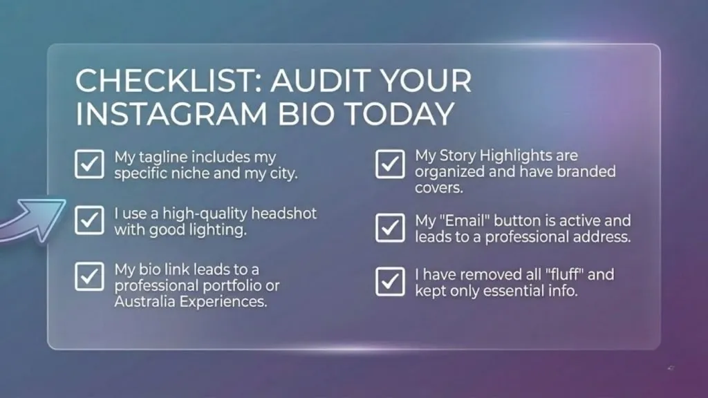 Checklist: Audit Your Instagram Bio Today