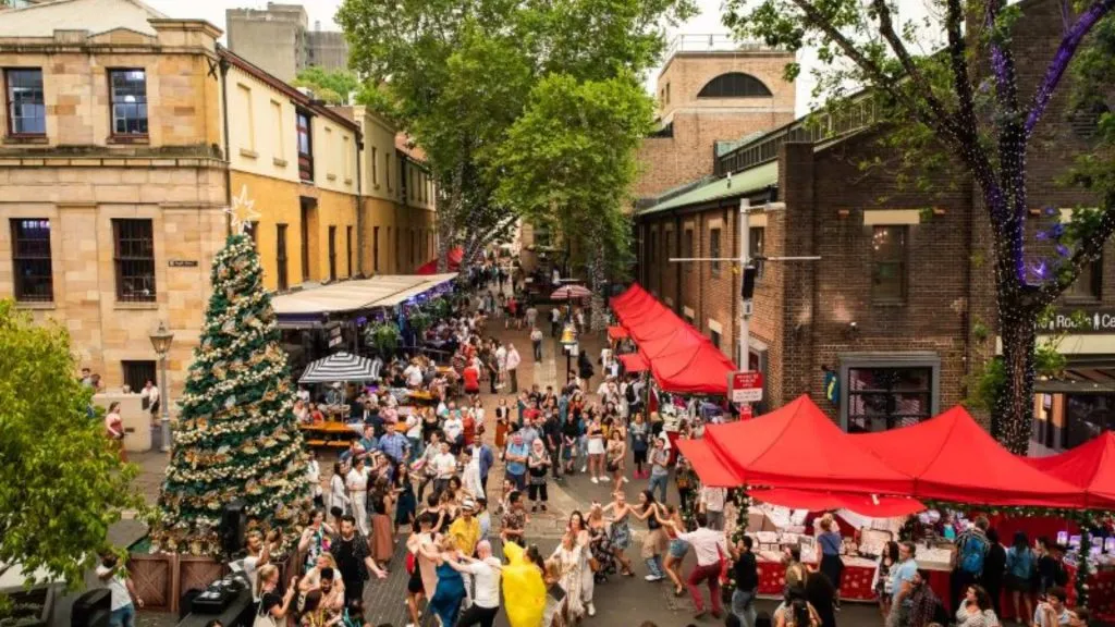 The Rocks Christmas Markets  christmas markets sydney